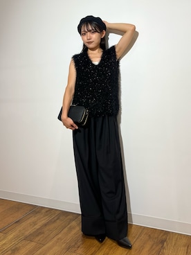 「アイテム（ハンチング/ベレー帽）」を使った、アンリさん（レディース・152cm）の夏コーディネート
