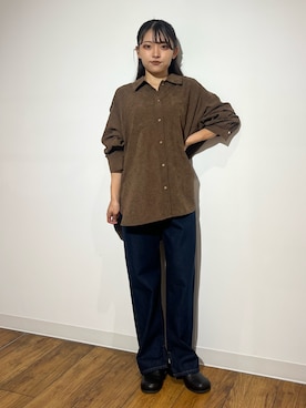 「アイテム（スリッポン）」を使った、アンリさん（レディース・152cm）の秋コーディネート