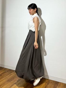 「SENSE OF PLACE by URBAN RESEARCH（センスオブプレイスバイアーバンリサーチ）のアイテム（スカート）」を使った、あんりさん（レディース・152cm）の夏コーディネート