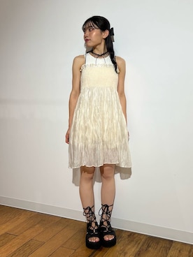「152cm」｜「アイテム（ワンピース/ドレス）」を使った、アンリさん（レディース・152cm）の夏コーディネート