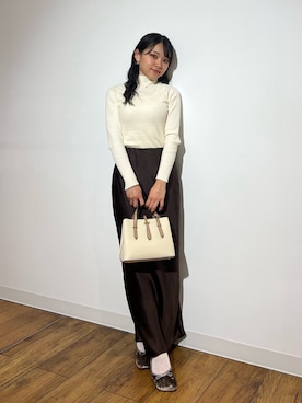 「アイテム（バレエシューズ）」を使った、アンリさん（レディース・152cm）の秋コーディネート