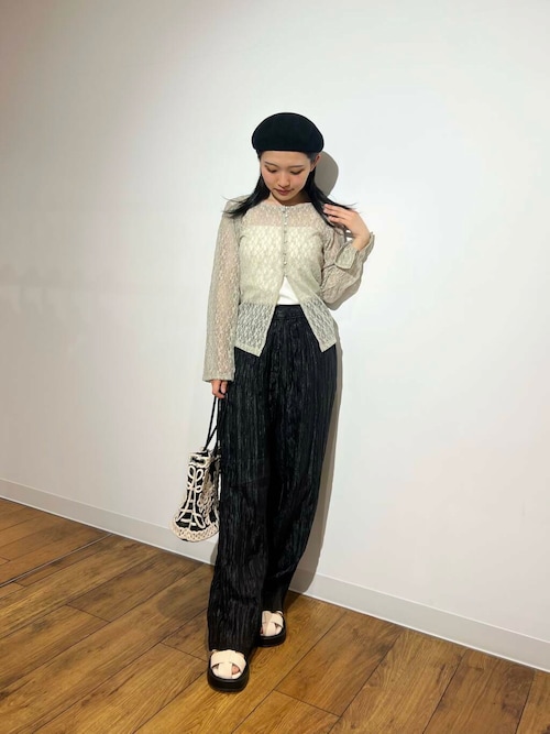 アーバンリサーチ　クリルクルクリンクル　パッチワークエンブロイダリー パンツ アーバンリサーチ クリルクルクリンクル パッチワークエンブロイ