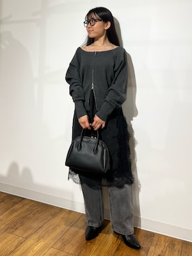 「SMELLY（スメリー）のアイテム」を使った、あんりさん（レディース・152cm）の秋コーディネート