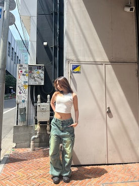 「AVIREX（アヴィレックス）のアイテム（パンツ）」を使った、AMI さん（レディース・152cm）の夏コーディネート