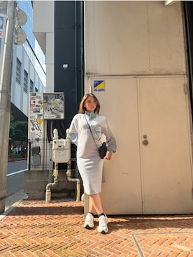 「AVIREX（アヴィレックス）のアイテム（ワンピース/ドレス）」を使った、AMI さん（レディース・152cm）の夏コーディネート
