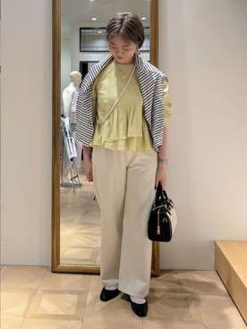 「NOLLEY’S（ノーリーズ）のアイテム（アクセサリー）」を使った、nol takamiさん（レディース・164cm）の春コーディネート