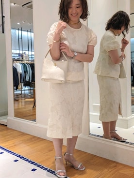 「NOLLEY’S（ノーリーズ）のストラップサンダル（サンダル）」を使った、nol takamiさん（レディース・163cm）の夏コーディネート