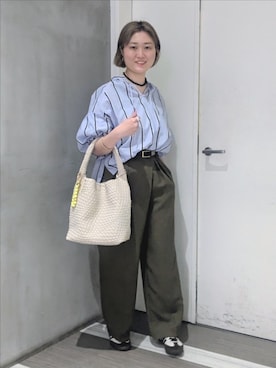 「NOLLEY’S（ノーリーズ）のアイテム（アクセサリー）」を使った、nol takamiさん（レディース・164cm）の春コーディネート