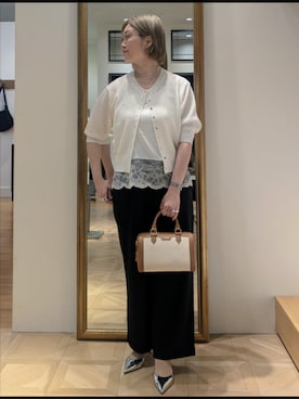「NOLLEY’S（ノーリーズ）のアイテム（チョーカー）」を使った、nol takamiさん（レディース・164cm）の春コーディネート