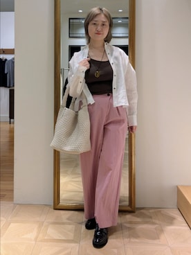 「NOLLEY’S（ノーリーズ）のアイテム」を使った、nol takamiさん（レディース・164cm）の春コーディネート