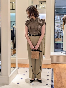 「NOLLEY’S（ノーリーズ）のアイテム（シューズ）」を使った、nol takamiさん（レディース・163cm）の夏コーディネート