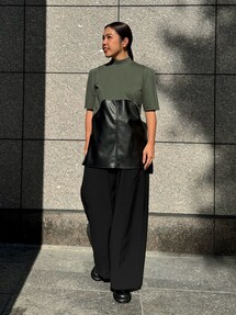 UN3D. FAKE LEATHER DOCKING TOP 通販