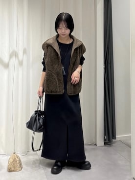 「DouDou（ドゥドゥ）のアイテム（バッグ）」を使った、madokaさん（レディース・156cm）の秋コーディネート