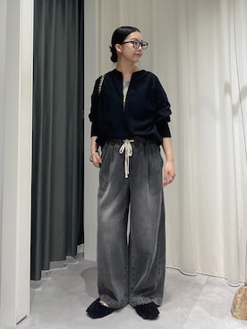 「アイテム（スウェット）」を使った、madokaさん（レディース・156cm）の秋コーディネート