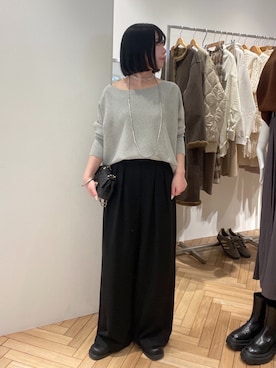 「ワントーンコーデ」｜madokaさん（レディース・156cm）の冬コーディネート