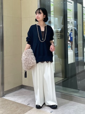 新色追加】スカラレースキャミを使った人気ファッション