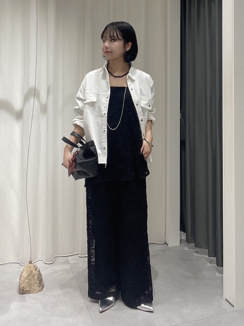 セール】【セットアップ可能】デニムショートシャツ（シャツ/ブラウス
