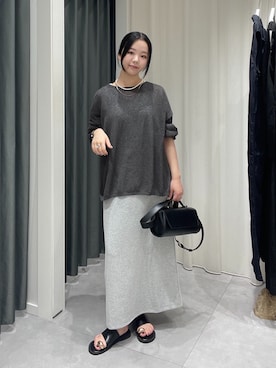 「大人カジュアルコーデ」｜「アイテム（ワンピース）」を使った、madokaさん（レディース・156cm）の夏コーディネート