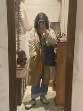 「R&D.M.Co OLDMAN’S TAILOR（オールドマンズテイラー）のアイテム」を使った、_miomion_sさん（レディース・155cm）の春コーディネート