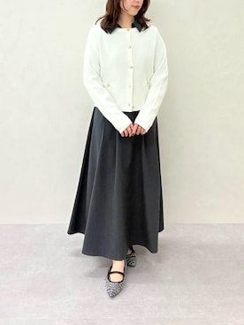 「アイテム（ノーカラージャケット）」を使った、MISCHMASCH ECさん（レディース・150cm）の秋コーディネート