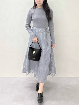 「MISCH MASCH（ミッシュマッシュ）のアイテム」を使った、MISCHMASCH ECさん（レディース・160cm）の冬コーディネート