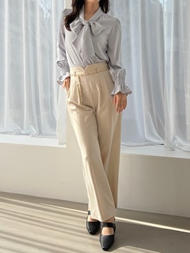 「MISCH MASCH（ミッシュマッシュ）のアイテム」を使った、MISCHMASCH ECさん（レディース・160cm）の春コーディネート