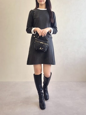 「MISCH MASCH（ミッシュマッシュ）のアイテム」を使った、MISCHMASCH ECさん（レディース・160cm）の冬コーディネート