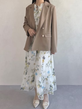 「31 Sons de mode（トランテアン　ソン　ドゥ　モード）のアイテム（ジャケット/アウター）」を使った、MISCHMASCH ECさん（レディース・160cm）の春コーディネート