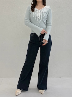 「MISCH MASCH（ミッシュマッシュ）のアイテム」を使った、MISCHMASCH ECさん（レディース・160cm）の春コーディネート