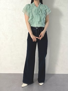 「MISCH MASCH（ミッシュマッシュ）のアイテム」を使った、MISCHMASCH ECさん（レディース・160cm）の春コーディネート