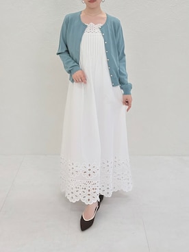 「31 Sons de mode（トランテアン　ソン　ドゥ　モード）のアイテム（ワンピース/ドレス）」を使った、MISCHMASCH ECさん（レディース・150cm）の春コーディネート