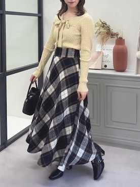 「MISCH MASCH（ミッシュマッシュ）のアイテム」を使った、MISCHMASCH ECさん（レディース・150cm）の冬コーディネート