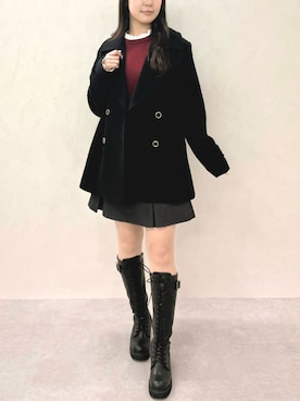 「MISCH MASCH（ミッシュマッシュ）のアイテム」を使った、MISCHMASCH ECさん（レディース・160cm）の冬コーディネート