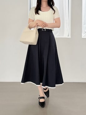 「MISCH MASCH（ミッシュマッシュ）のアイテム（トップス）」を使った、MISCHMASCH ECさん（レディース・160cm）の春コーディネート