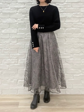「MISCH MASCH（ミッシュマッシュ）のアイテム」を使った、MISCHMASCH ECさん（レディース・150cm）の冬コーディネート
