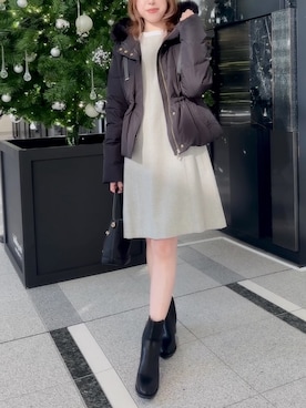 「MISCH MASCH（ミッシュマッシュ）のアイテム」を使った、MISCHMASCH ECさん（レディース・150cm）の冬コーディネート