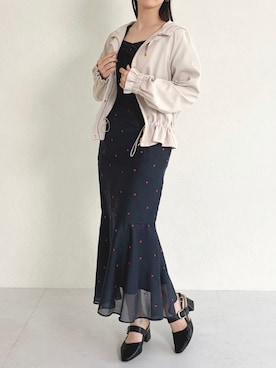 「31 Sons de mode（トランテアン　ソン　ドゥ　モード）のアイテム（ワンピース/ドレス）」を使った、MISCHMASCH ECさん（レディース・160cm）の春コーディネート