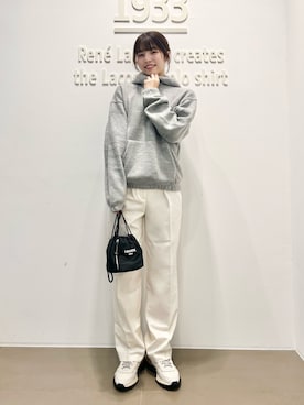 「LACOSTE（ラコステ）のアイテム」を使った、izuさん（レディース・161cm）の秋コーディネート