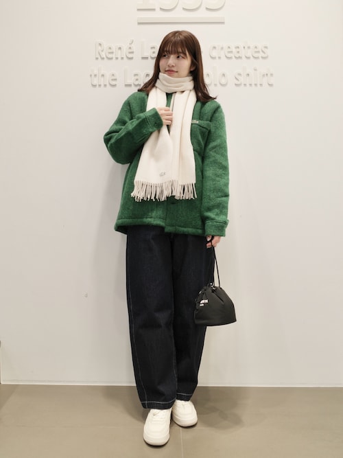 LACOSTE（ラコステ） シャツ ウールブレンドフェルトオーバーサイズ