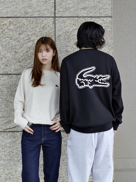 「LACOSTE（ラコステ）のアイテム」を使った、izuさん（レディース・161cm）の秋コーディネート