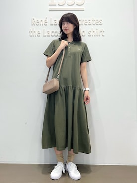 「アイテム（シャツワンピース）」を使った、izuさん（レディース・161cm）の夏コーディネート