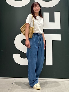 「LACOSTE（ラコステ）のアイテム」を使った、Uiさん（レディース・153cm）の夏コーディネート