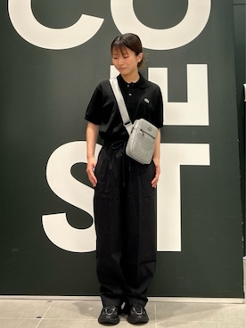 「LACOSTE（ラコステ）のアイテム」を使った、Uiさん（レディース・153cm）の夏コーディネート
