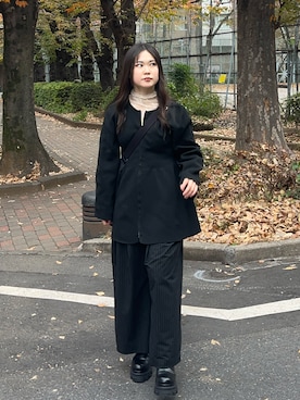 「STUDIOUS(ステュディオス)のアイテム」を使った、namiさん(レディース・160cm)の冬コーディネート