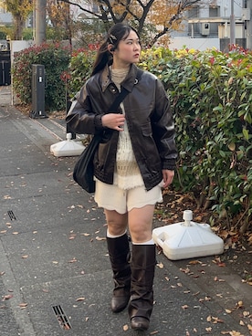 namiさん（骨格ウェーブ・レディース・160cm）の冬コーディネート