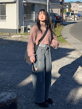 「STUDIOUS(ステュディオス)のアイテム」を使った、namiさん(レディース・160cm)の冬コーディネート