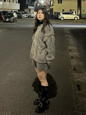 「RiLi（リリ）のアイテム」を使った、namiさん（レディース・160cm）の冬コーディネート