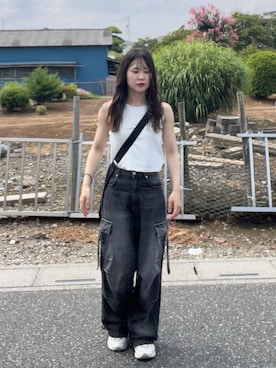 「MURUA（ムルーア）のアイテム」を使った、namiさん（レディース・160cm）の秋コーディネート