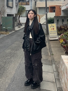 「STUDIOUS（ステュディオス）のアイテム（シューズ）」を使った、namiさん（レディース・160cm）の春コーディネート