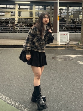 「STUDIOUS(ステュディオス)のアイテム」を使った、namiさん(レディース・160cm)の冬コーディネート